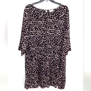Copy - HAYDEN Polka dot dress Womens sz 2XL Black gray